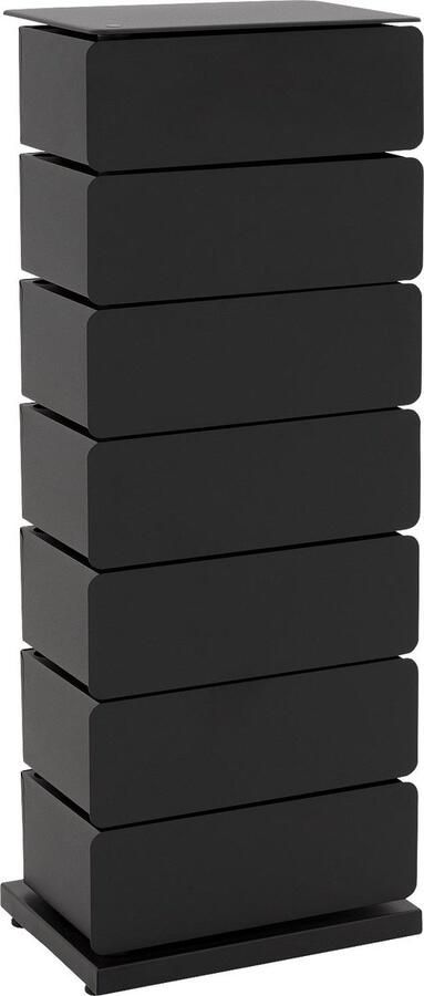 Spinder Design Joey 7 Ladekast met 7 lades 37x26x98 5 Zwart