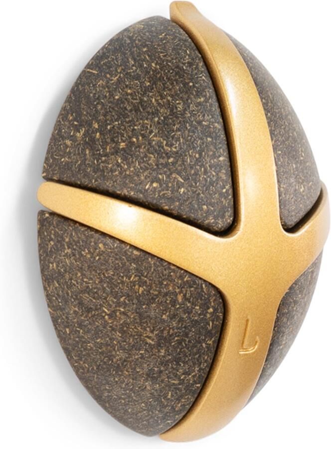 Spinder Design kapstok Bio Tick Bio goud 3 haken