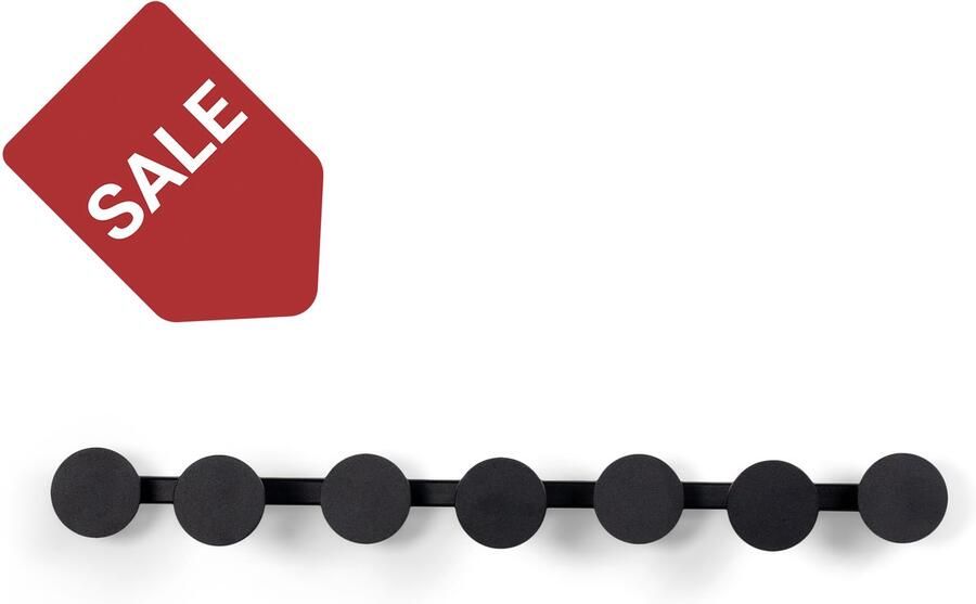 Spinder Design kapstok Bottoni 3 Zwart Staal