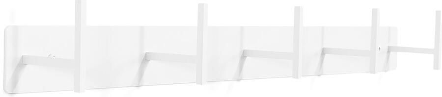 Spinder Design Chapman 5 Kapstok met 5 Haken 64x8 5x8 5 cm Wit