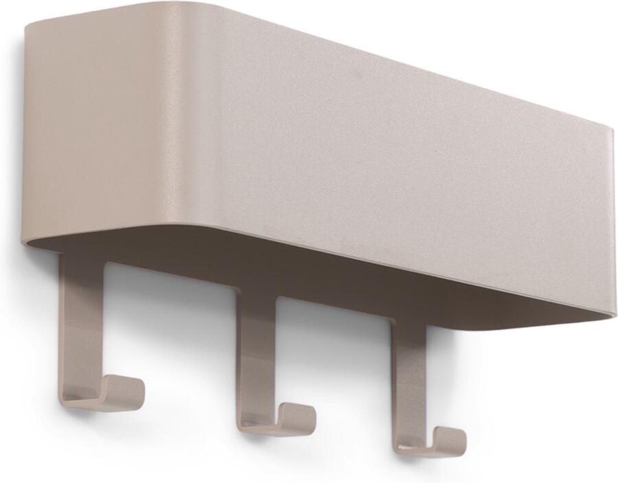 Spinder Design kapstok Dax Play 3 Silky Taupe 3 haken Staal