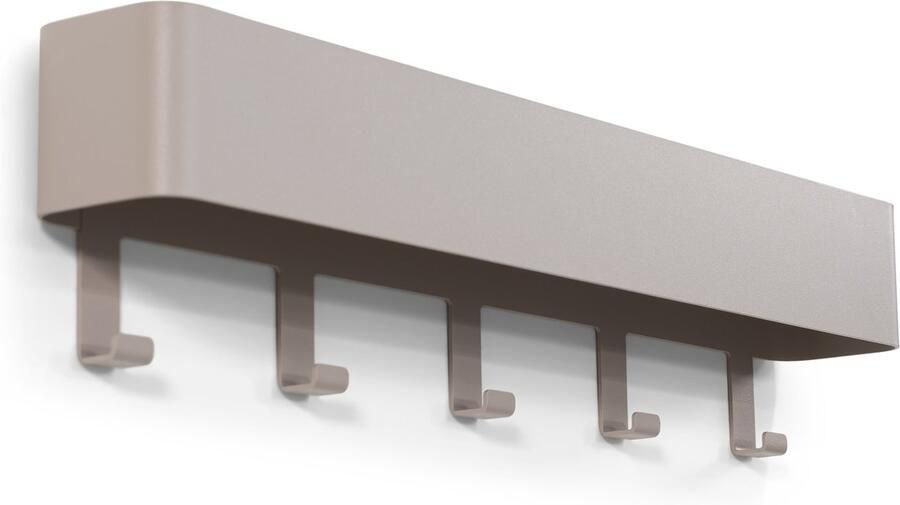 Spinder Design kapstok Dax Play 5 Silky Taupe 5 haken Staal