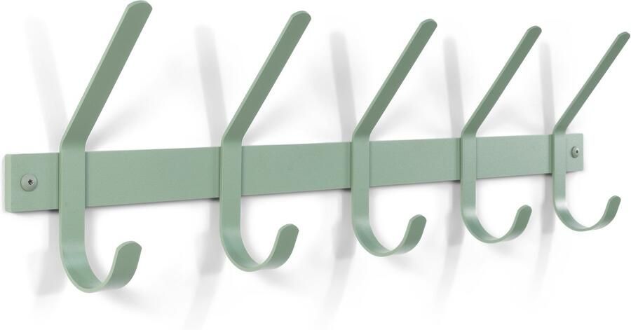 Spinder Design kapstok Dexter 5 Dusty Green 5 haken Staal