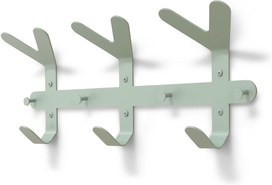 Spinder Design kapstok Frondo Dusty Green 9 haken Staal