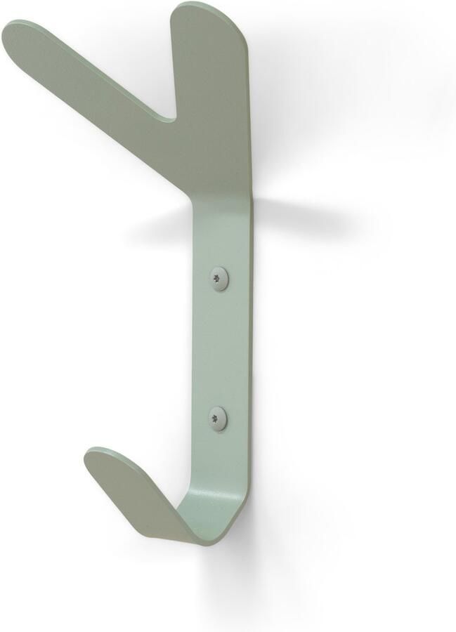 Spinder Design kapstok Frondo Haak Dusty Green 3 haken Staal