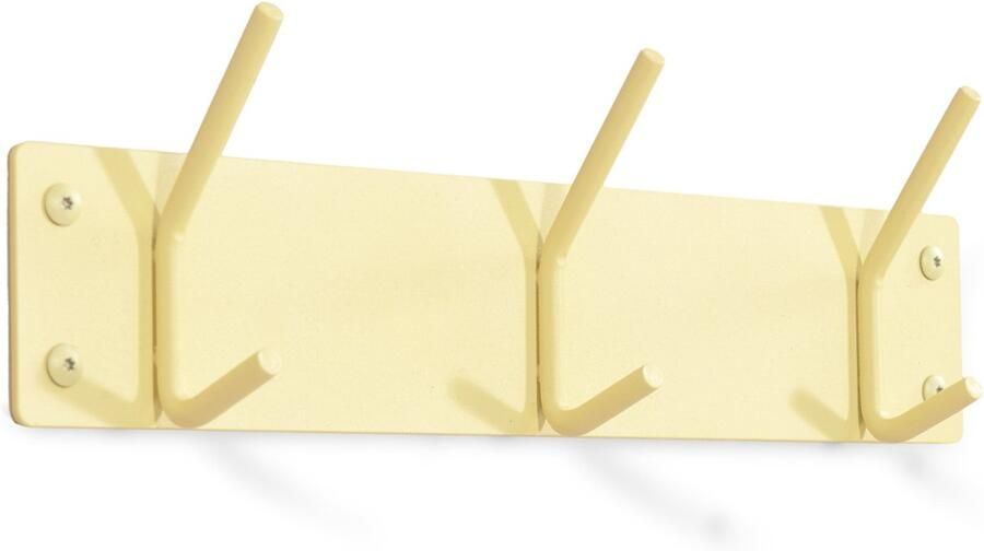 Spinder Design kapstok Fusion 3 Butter Yellow 3 haken Staal