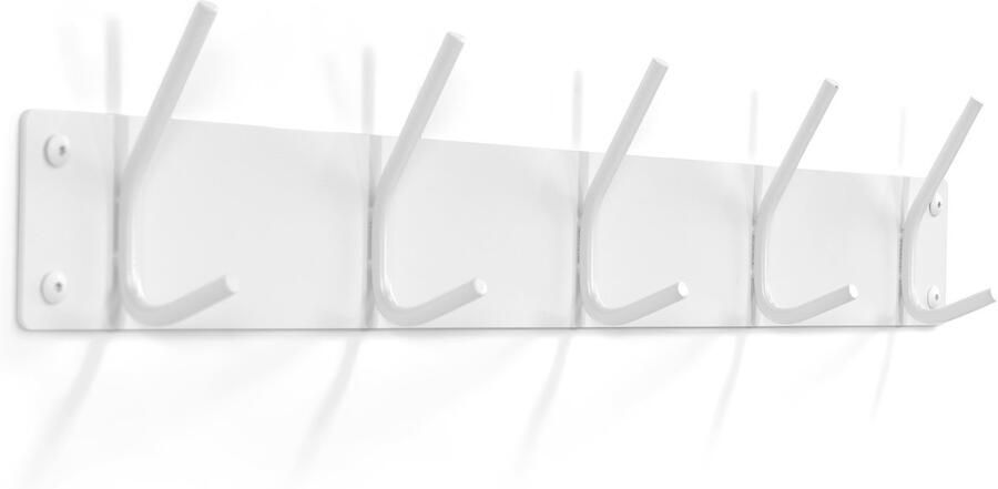 Spinder Design Fusion Wandkapstok met 5 haken 70x6x11 5 cm Wit - Foto 2