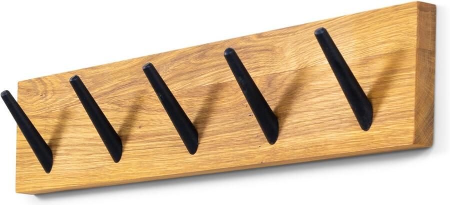 Spinder Design kapstok Nub 5 Eiken 5 haken Eikenhout