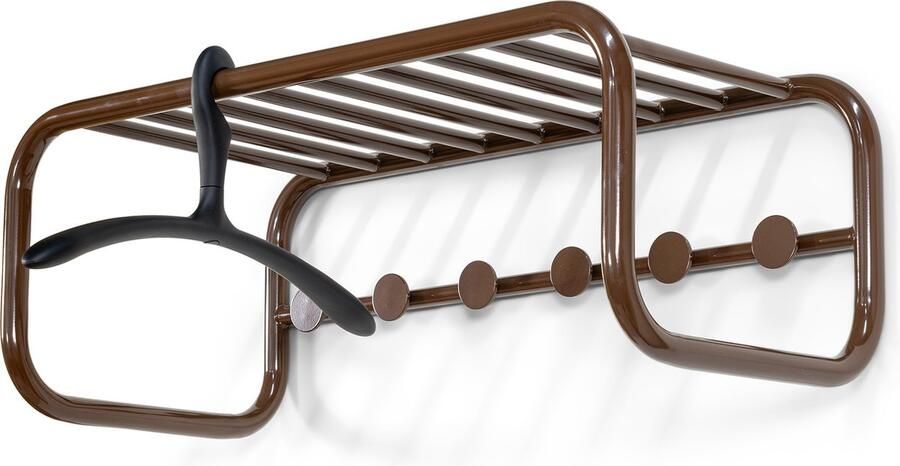 Spinder Design kapstok Retro Kapstok Chocolate Brown 6 haken Staal