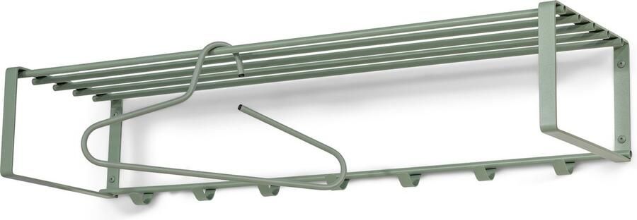 Spinder Design kapstok Rex 2 XL (100 Cm) Dusty Green 7 haken Staal