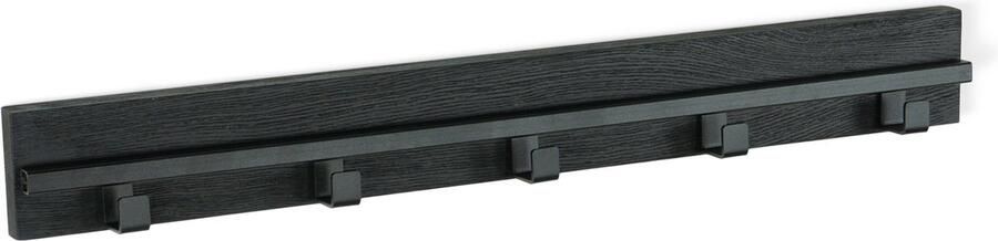 Spinder Design kapstok Rumo Hook 5 Zwart Zwart 5 haken Staal