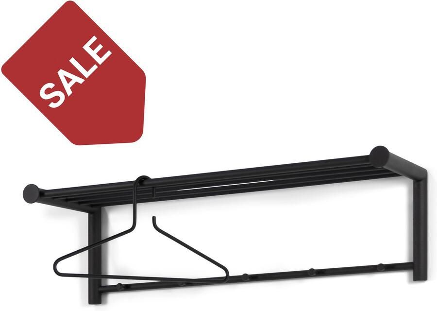 Spinder Design Suza 3 Wandkapstok met 5 haken 79x29x23 cm Zwart - Foto 3