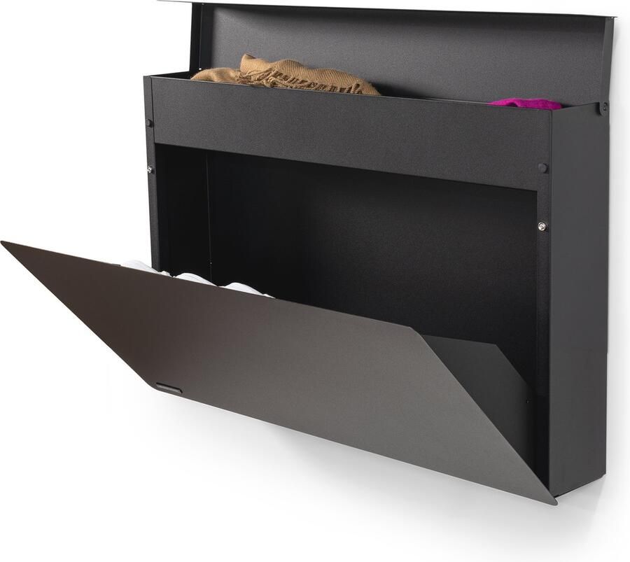 Spinder Design schoenenkast Luigi Zwart 3 paar schoenen Staal