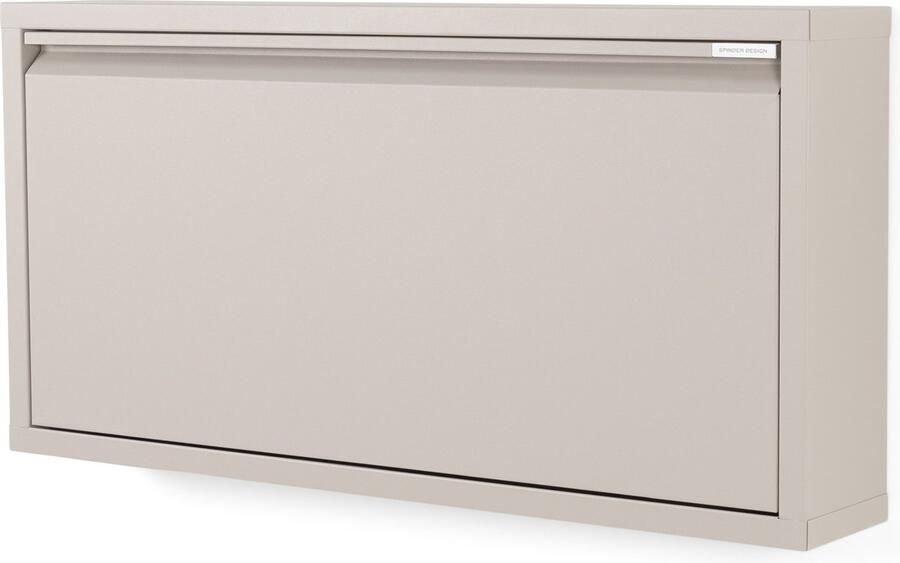 Spinder Design schoenenkast Billy 1 Silky Taupe 3 paar schoenen Staal - Foto 2