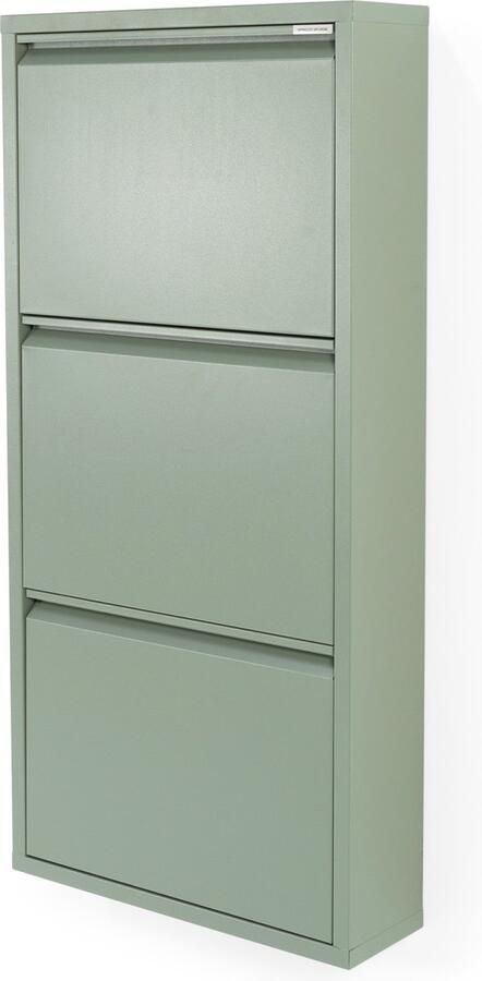 Spinder Design Schoenenkast Billy 3 Groen Metaal 50 x 103 x 15 5 Hoogwaardige afwerking - Foto 3