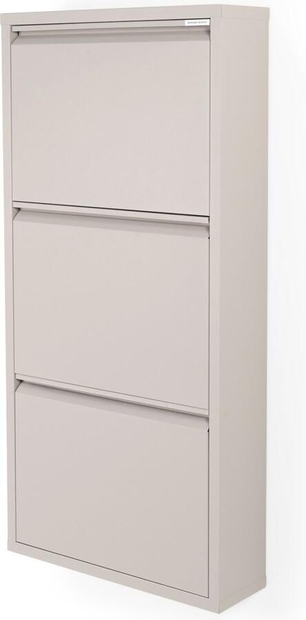 Spinder Design schoenenkast Billy 3 Silky Taupe 6 paar schoenen Staal - Foto 3