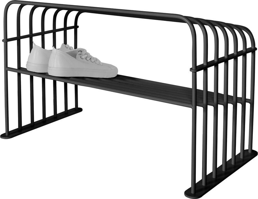 Spinder Design schoenenrek Grid 70 Zwart 7 paar schoenen Staal - Foto 2