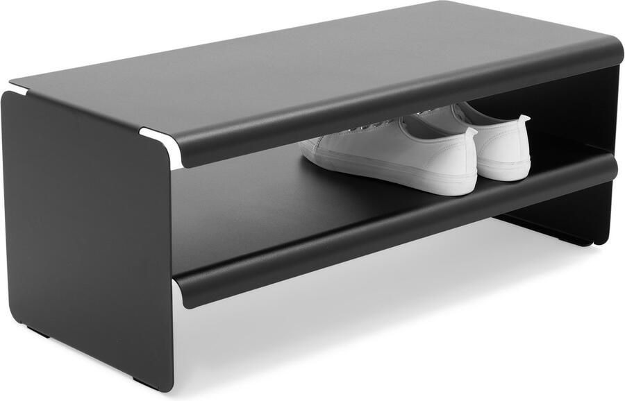 Spinder Design schoenenrek Linea 100 Zwart 10 paar schoenen Staal