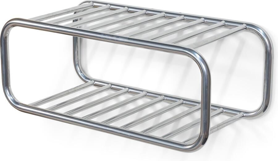 Spinder Design schoenenrek Retro Schoenenrek Groovy Chrome 4 paar schoenen Staal