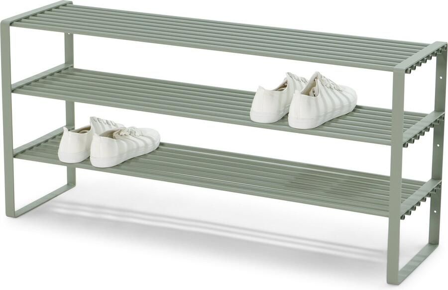 Spinder Design schoenenrek Rex SR 2 100 Cm Dusty Green 16 paar schoenen Staal - Foto 3