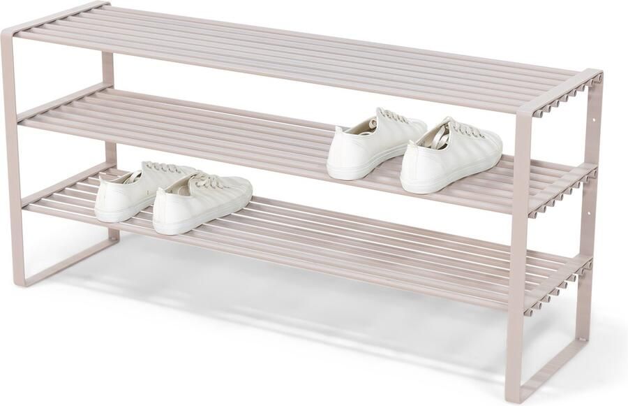 Spinder Design schoenenrek Rex SR 2 Silky Taupe 100 cm Staal