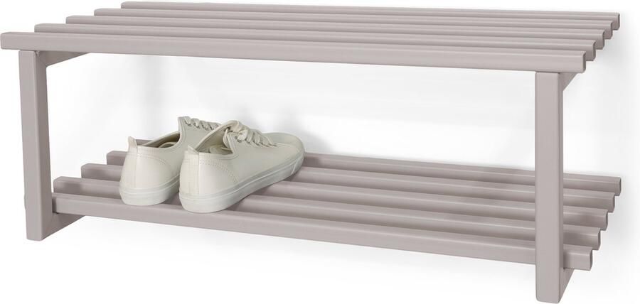 Spinder Design schoenenrek Rizzoli Marco Silky Taupe 6 paar schoenen Staal