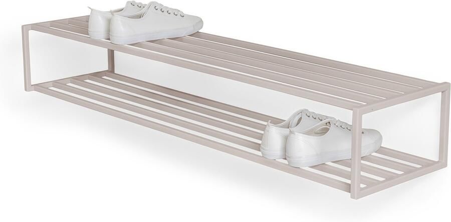 Spinder Design schoenenrek School 120 Silky Taupe 10 paar schoenen Staal