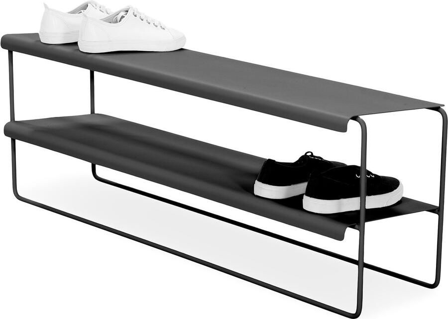 Spinder Design schoenrek Nivo 100 Zwart 10 paar schoenen Staal