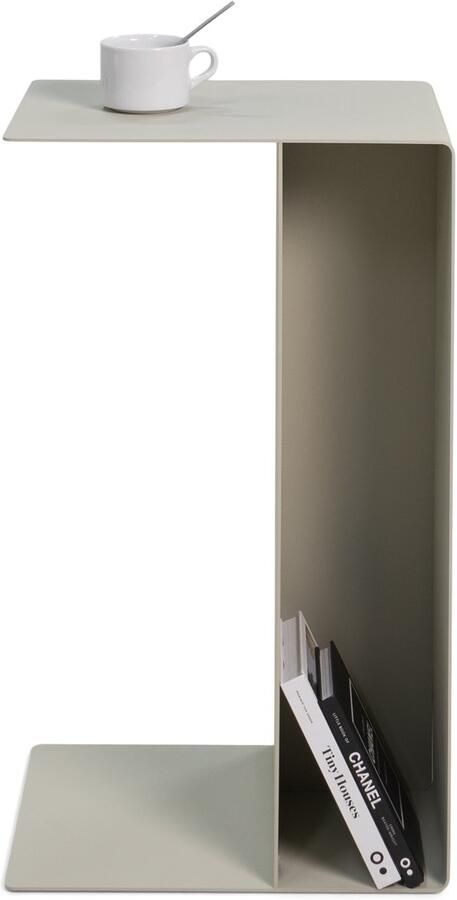 Spinder Design SLIDE High Banktafel Sand Staal