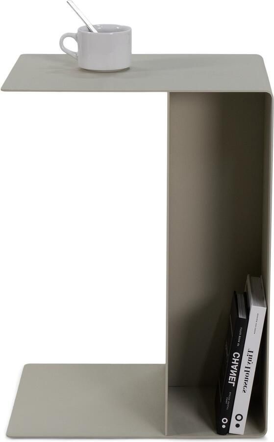 Spinder Design SLIDE Low Banktafel Sand Staal