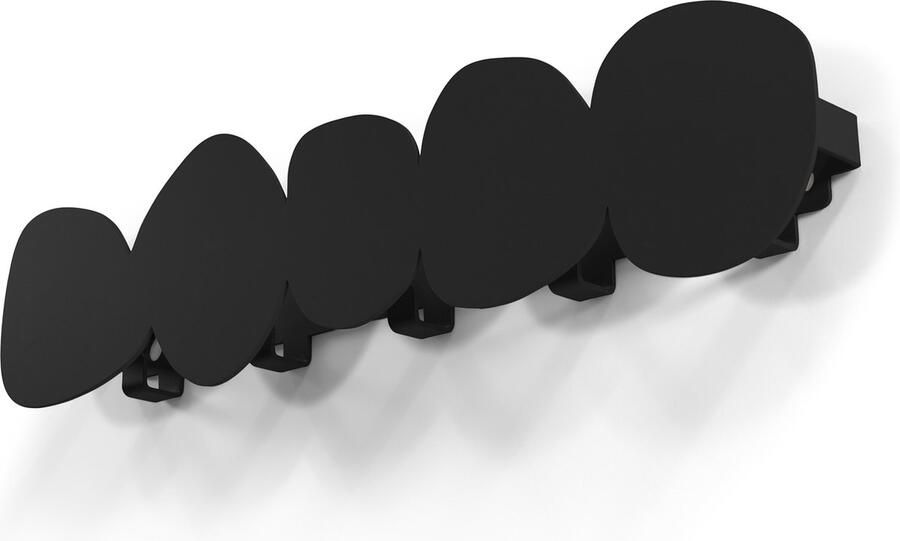 Spinder Design Spinder x Eva van de Ven kapstok Tumulo Medium Zwart 5 haken Staal