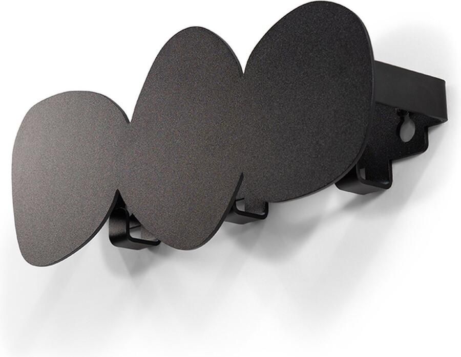 Spinder Design Spinder x Eva van de Ven kapstok Tumulo Small Zwart 3 haken Staal