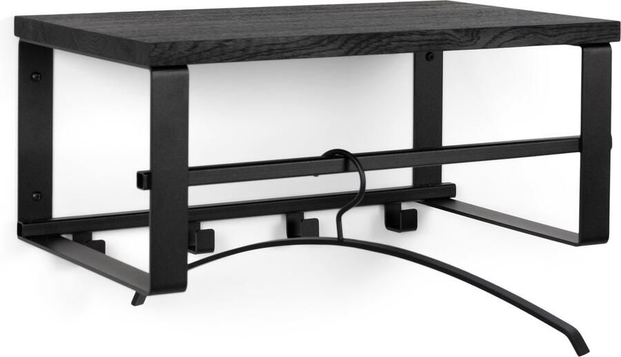 Spinder Design kapstok Rumo 3A Zwart 4 haken Staal