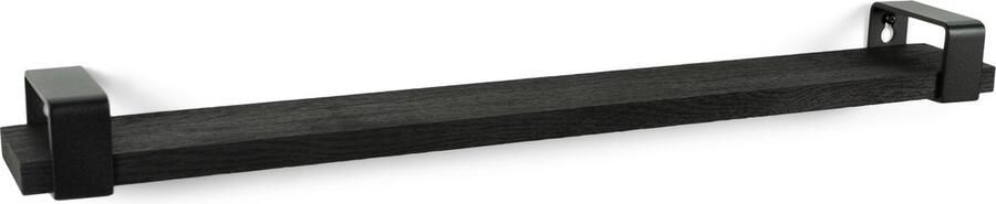 Spinder Design wandplank Rumo Zwart Zwart 70 cm Staal