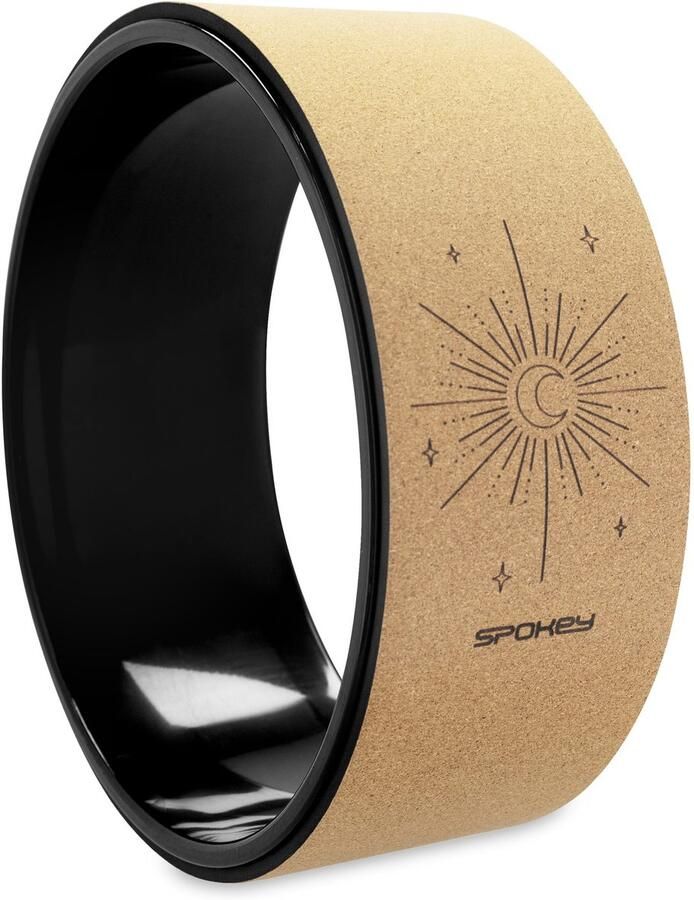 Spokey CZAKRA Yogawiel Kurk en TPE Diameter 32 cm Geschikt voor beginners en gevorderden