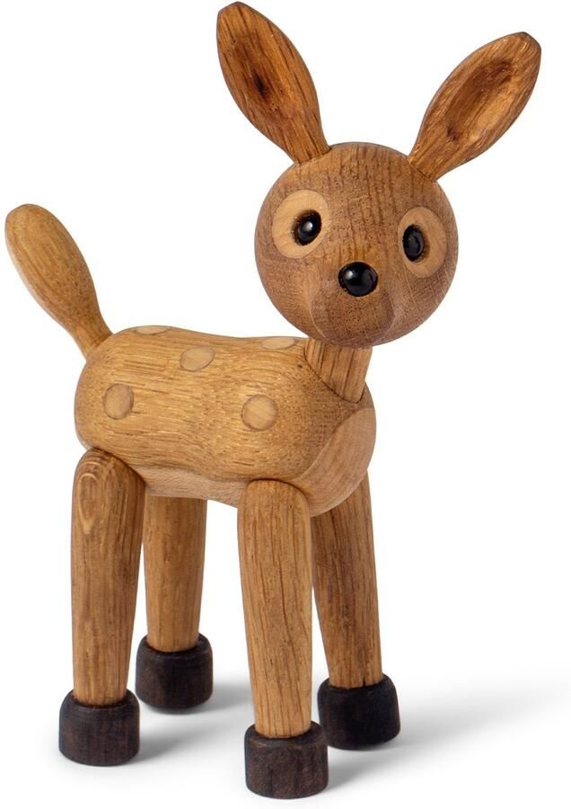 Spring Copenhagen Wooden Figure Animal Deer Calf Spot 54g H12.7xW5xL8.2cm (made in Vietnam) speelgoedfiguur kinderen en volwassenen