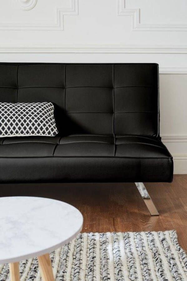 Springcrest Sofabed Virginia 180x106x36 cm Zwart