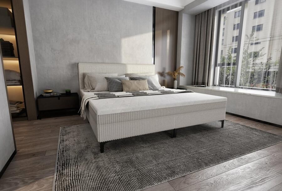 Springcrest 2-persoonsboxspring Springcrest met geïntegreerde topper Antraciet (180x200 cm)