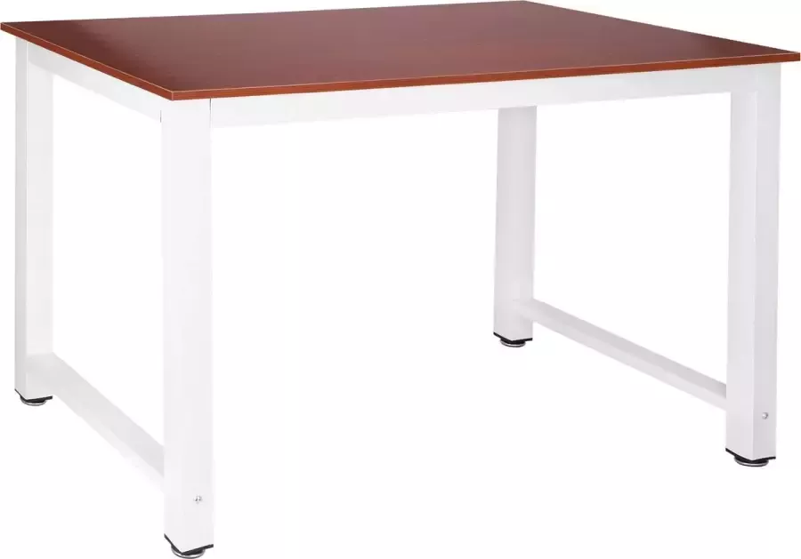 Springos Eettafel Tafel Keukentafel 110 x 60 cm Wit Kersen