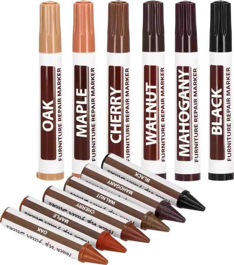 Springos Meubel Reparatie Stift Meubelstift Meubelstiften Voor Reparatie 6 Kleuren