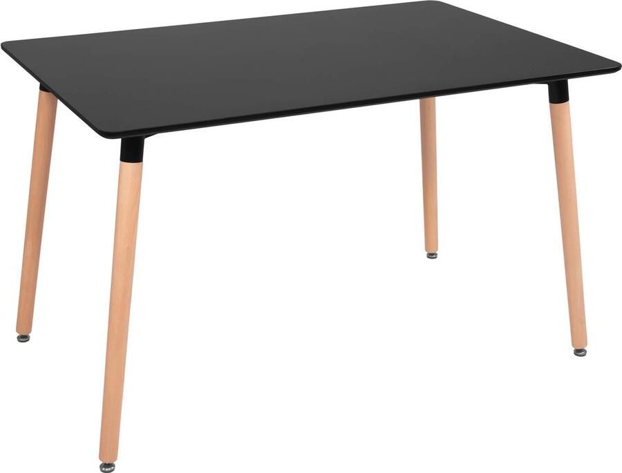 Springos Eetkamertafel Scandinavische Stijl Woonkamer Eetkamer Wit Rechthoekig 120x80x74 cm