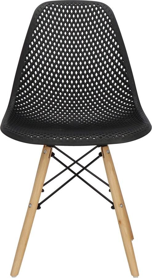 Springos Scandinavische Stoel Fluwelen Metaal Woonkamer Keuken Eetkamer Interieur Zwart