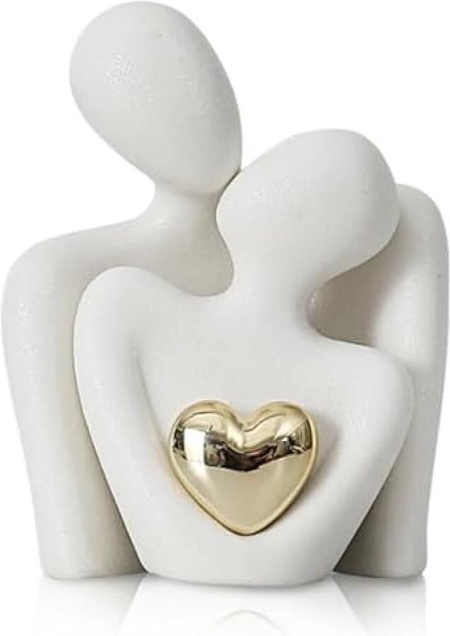 ST TRADING Abstract Boekenliefhebber Sculptuur Lezende Vrouw Beeldje voor Boekenplank Denker Decoratie voor Woonkamer Studie & Bibliotheek