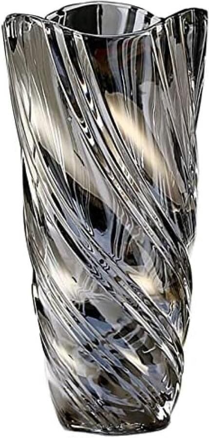 ST TRADING Glazen Bloemenvaas Moderne Minimalistische Nordic Design Vaas Handgemaakt Glaswerk voor Bloemenarrangementen Decoratie voor Thuis Eettafel of Cadeau 24 cm Hoogte