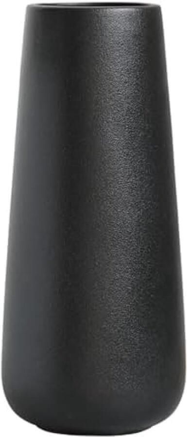 ST TRADING Klassieke Bloem Keramische Vaas Minimalisme Stijl voor Moderne Tafel Plank Home Decor Zwart 28 CM