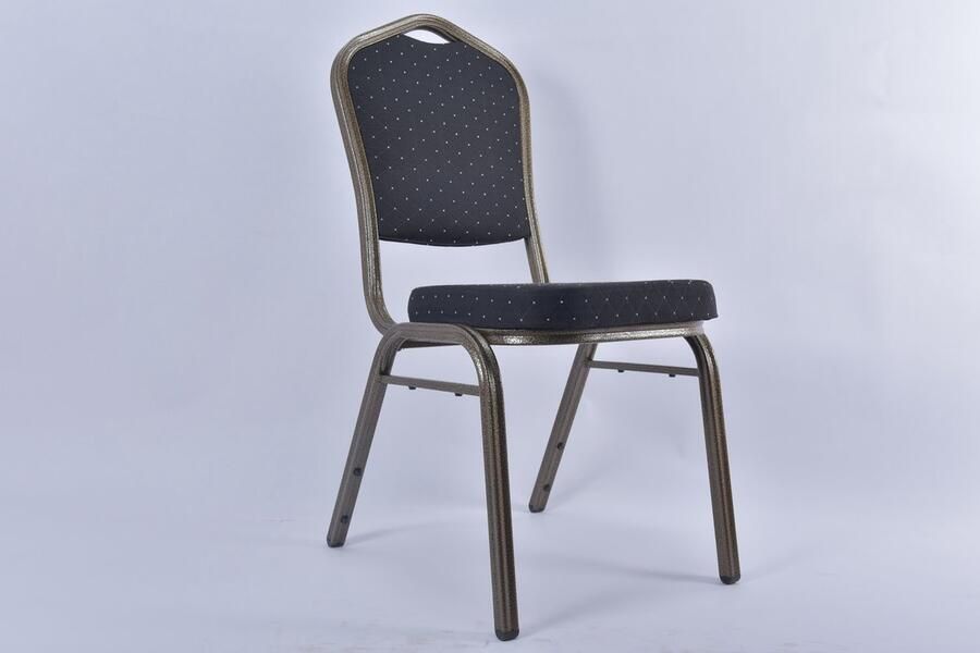 Stackchair.nl 10x Stackchair stapelstoel zwart V1 frame antraciet - Foto 2