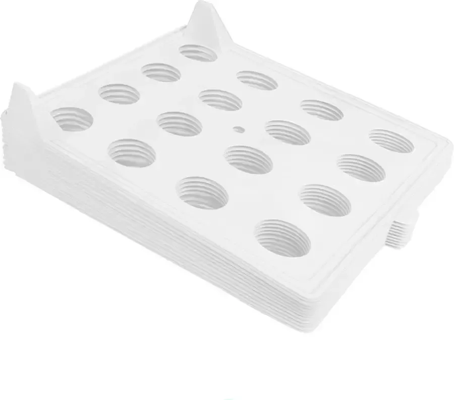Stakki 10 stuks Kleding organizer Ruimtebesparend opbergsysteem Wit