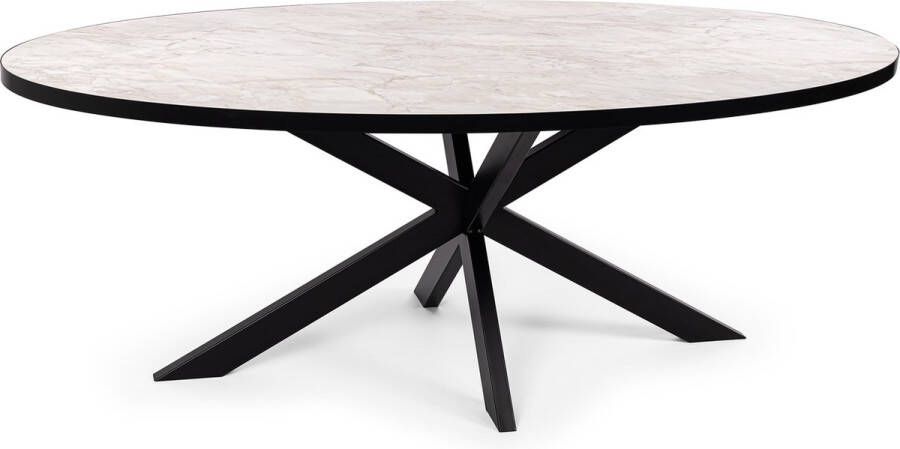 Stalux Eettafel Tafel Mees Tafel Mees Luxe Design Duurzaam Materiaal Stijlvol Uiterlijk Wit Marmer 210 cm