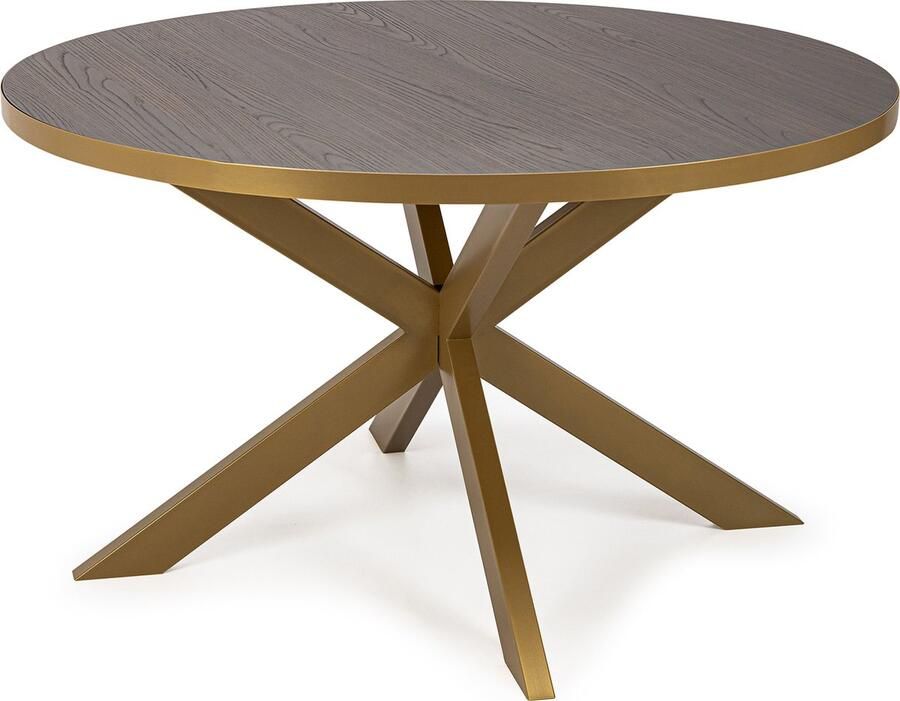 Stalux Eettafel Tafel Daan Duurzaam Stijlvol Design Gemakkelijk te Monteren Bruin 148 cm