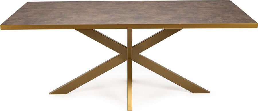 Stalux Eettafel Tafel Gijs Duurzaam Stijlvol Design Onderhoudsvriendelijk Bruin 180 cm